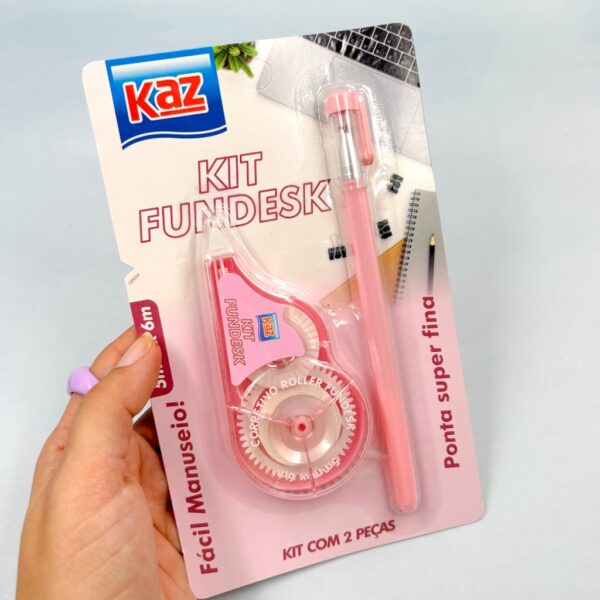 Kit Fita Corretiva + Caneta Gel KAZ - BLISTER