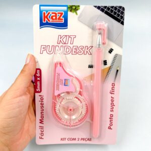 Kit Fita Corretiva + Caneta Gel KAZ - BLISTER