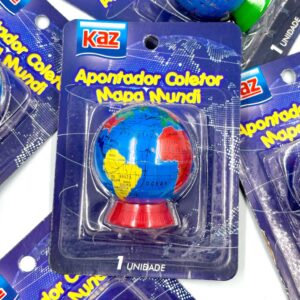 Apontador Coletor Mapa Mundi KAZ - BLISTER