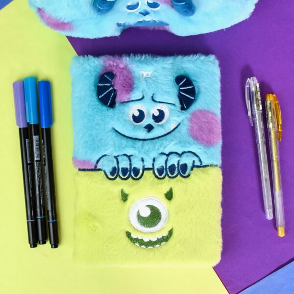 Caderno de Anotações Pelúcia Fluffy Monstros SA DAC