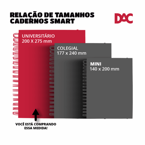 Caderno Smart Universitário 10 Divisórias Stitch Rosa 80 fls - DAC