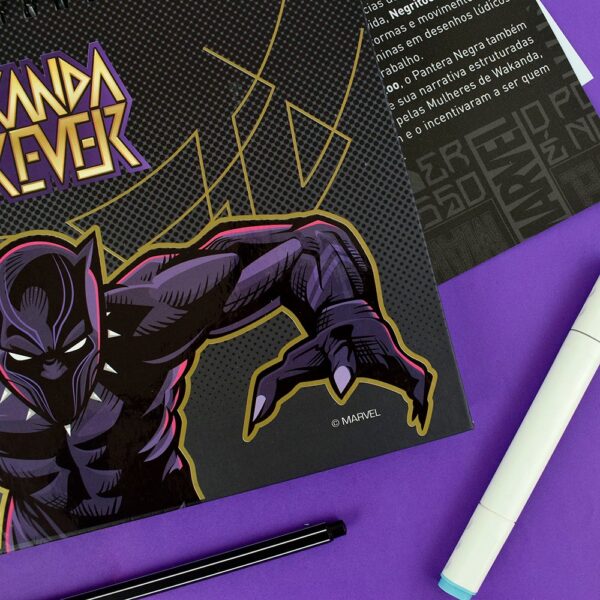 Caderno Smart Universitário 10 Matérias Wakanda DAC